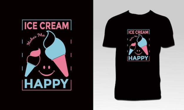 Ice Cream Lover T Shirt Design