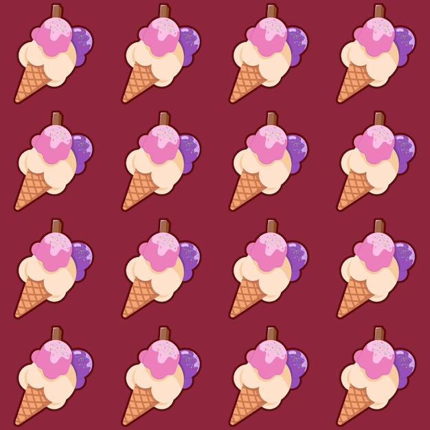 Ice cream pattern 5