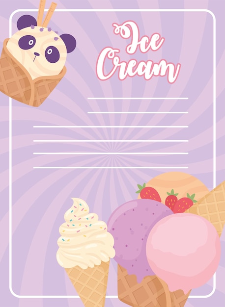 Ice cream poster