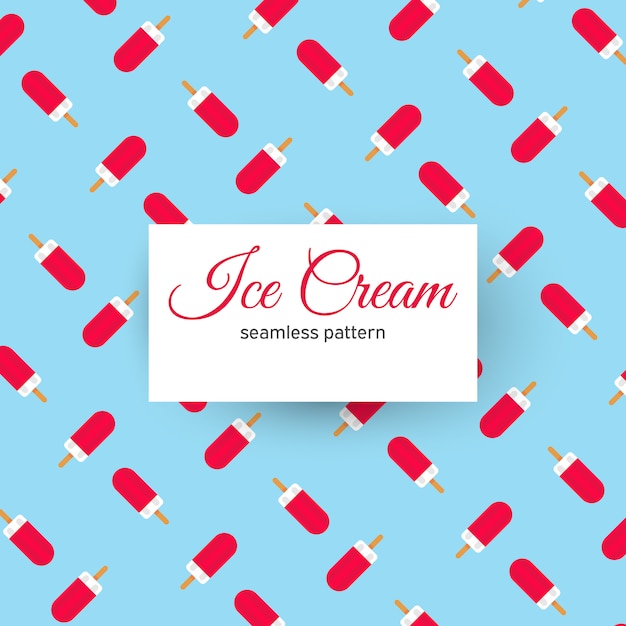 Ice cream seamless pattern background 