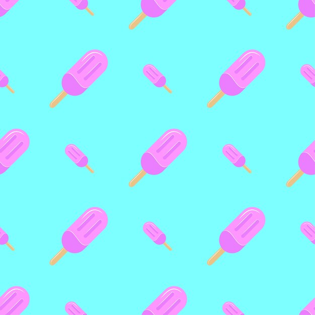 Ice cream seamless pattern