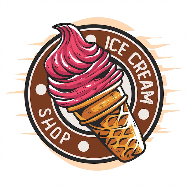 Ice cream shop badge