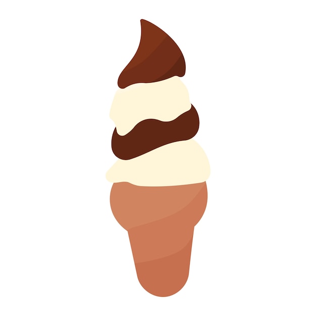 Ice cream summer heat chocolate icon element