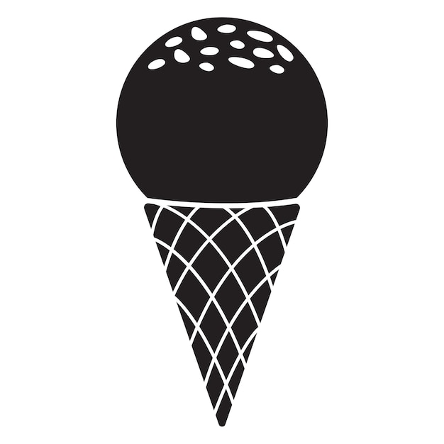 Ice cream vector icon design Flat icon