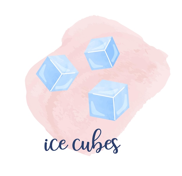 Ice cubes concept