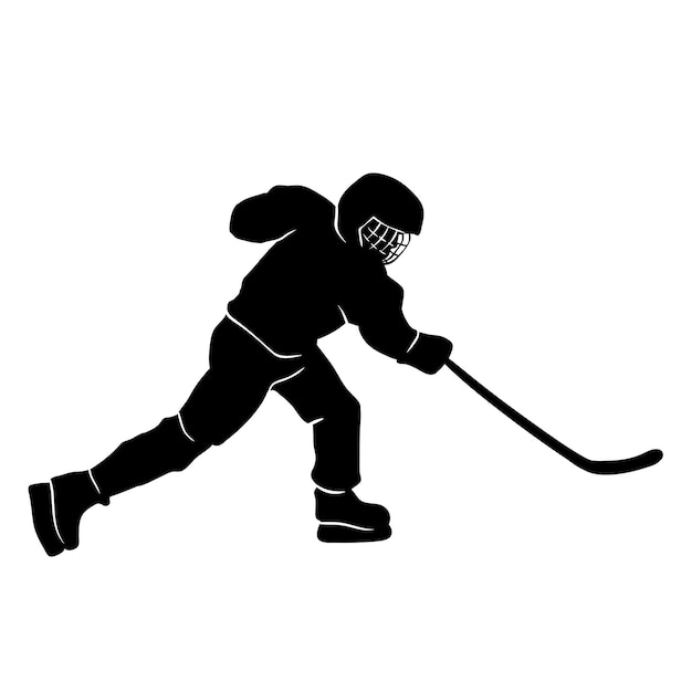 Ice Hockey player silhouette