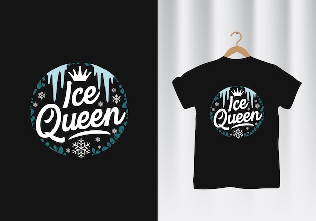 Ice Queen winter tshirt design