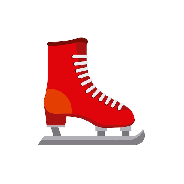 ice skates icon over white background. colorful design. vector illustration