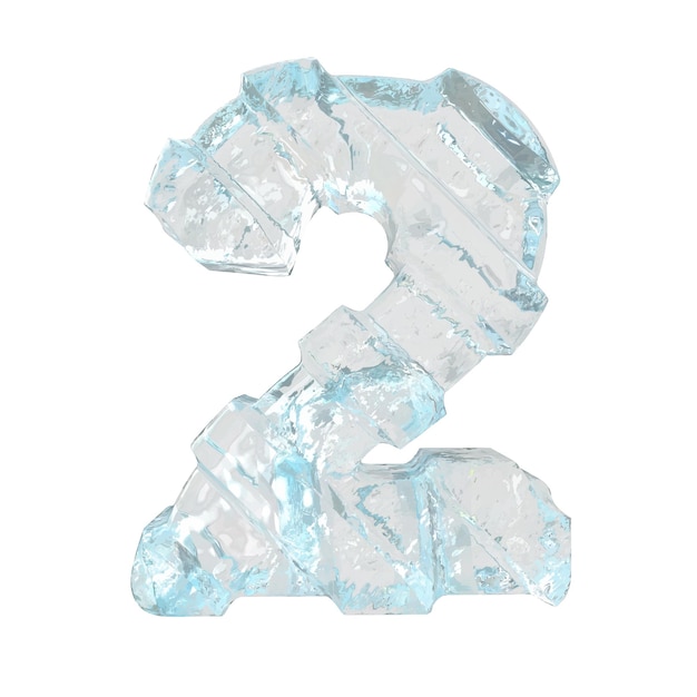 Ice symbol with diagonal thick straps number 2