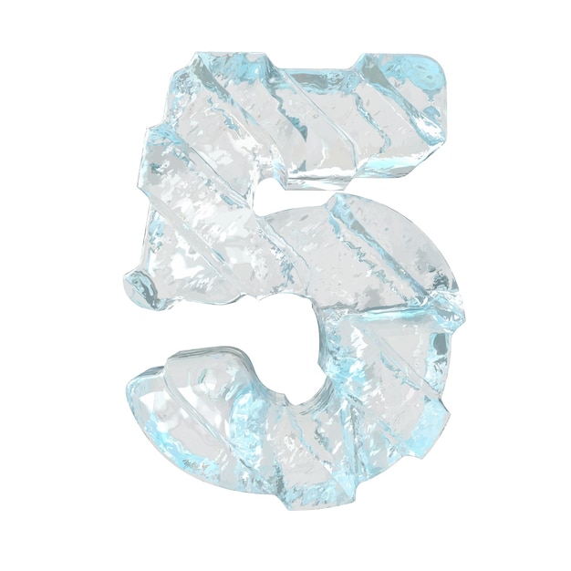 Ice symbol with diagonal thick straps number 5