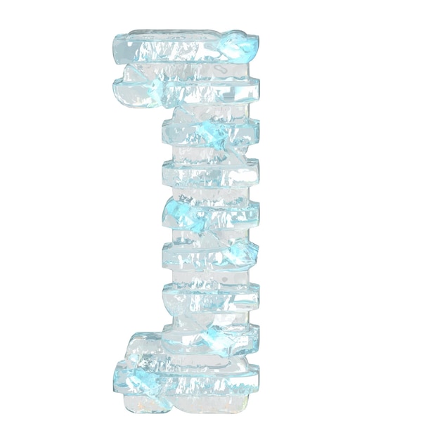 Ice symbol with thin horizontal straps