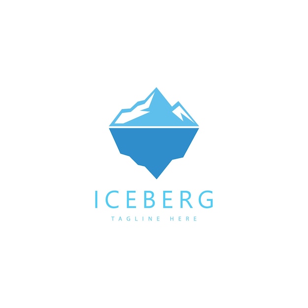 Iceberg vector illustration icon design template