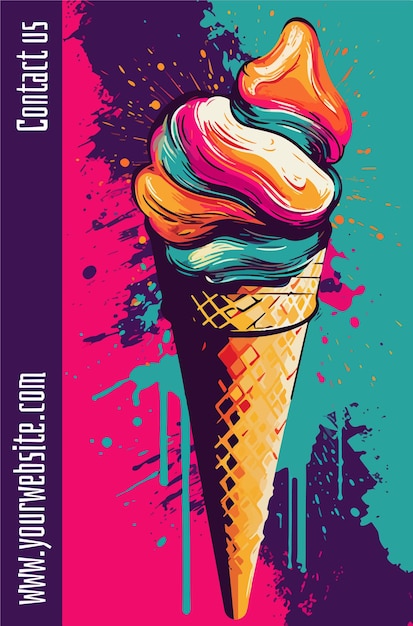 An icecream banner