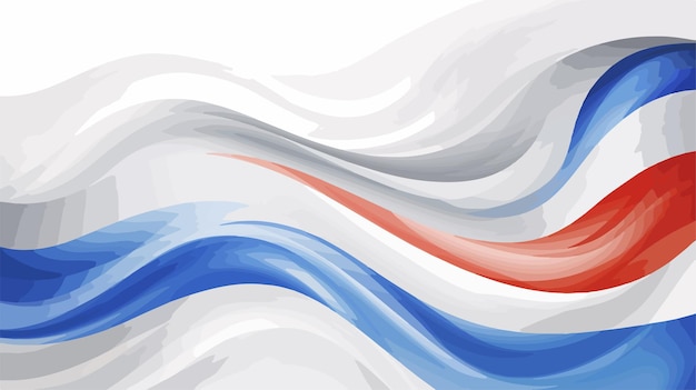 Iceland Wavy Flag on Grey Vector Background