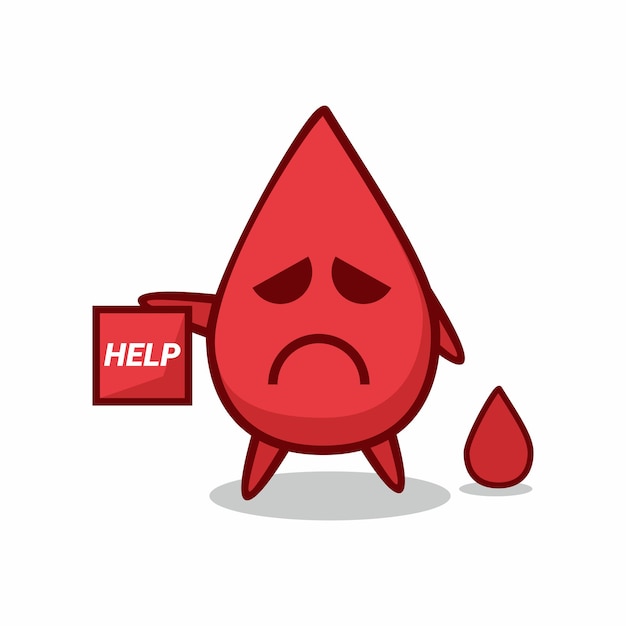 Ico  Blood mascot sad and need help