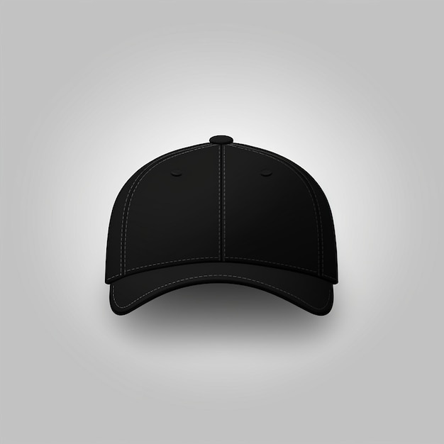 Vector icon of baseball cap silhouette