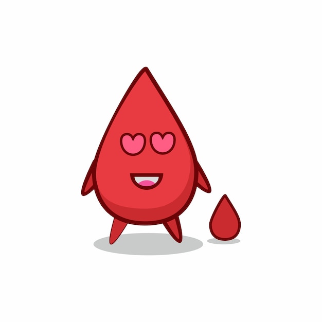 Icon Blood  love character mascot