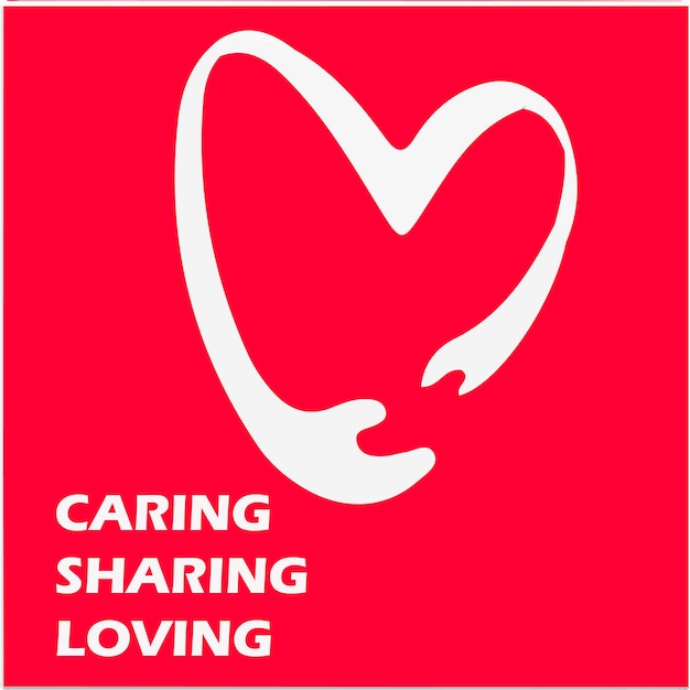 icon carring loving sharing