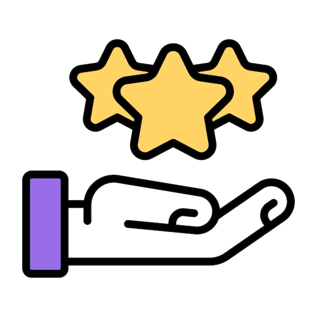 An icon design of rating