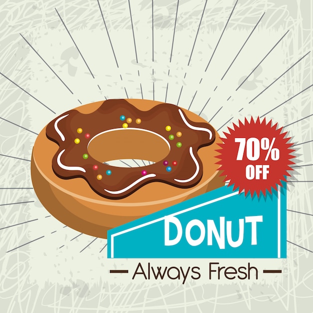 Vector icon donuts design isolated