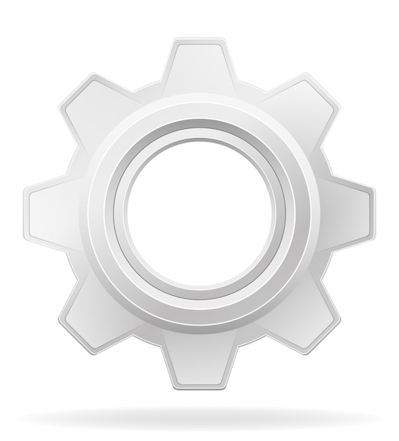 Icon gear vector illustration isolated on white background