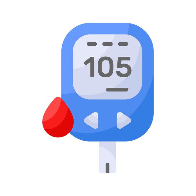 Vector an icon of glucometer in editable style up for premium use