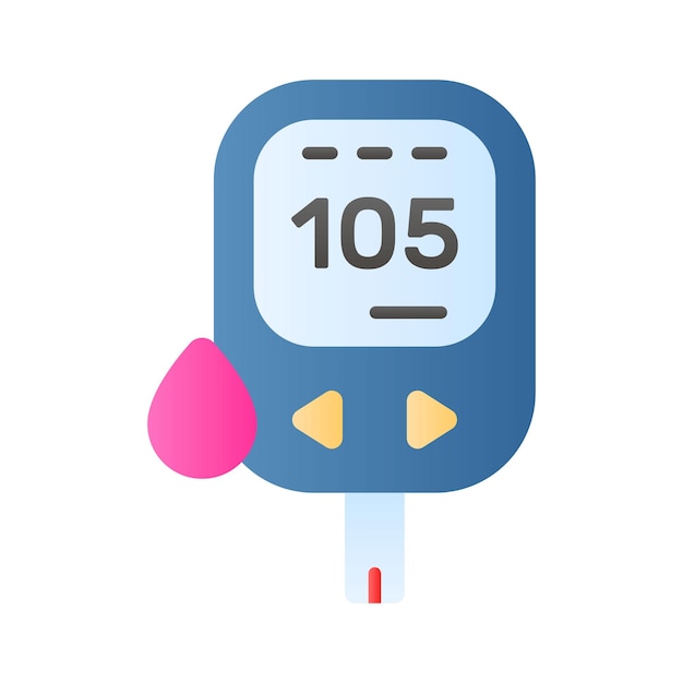 An icon of glucometer in editable style up for premium use