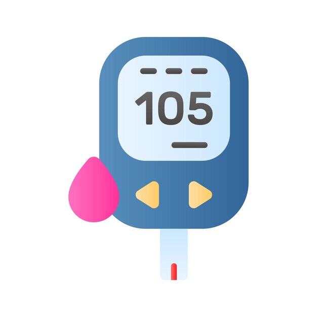 Vector an icon of glucometer in editable style up for premium use