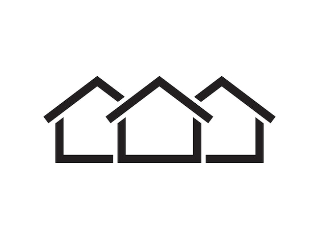 Icon a house representation isolated against a clean background