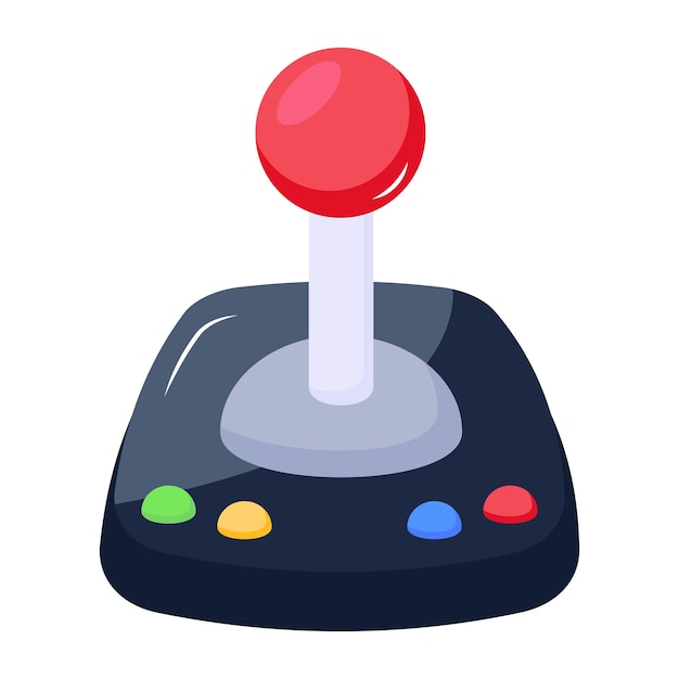 An icon of joystick flat design