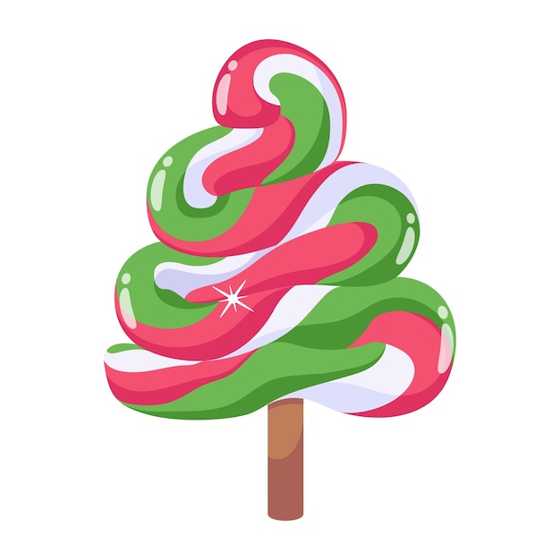 An icon of lollipop flat design