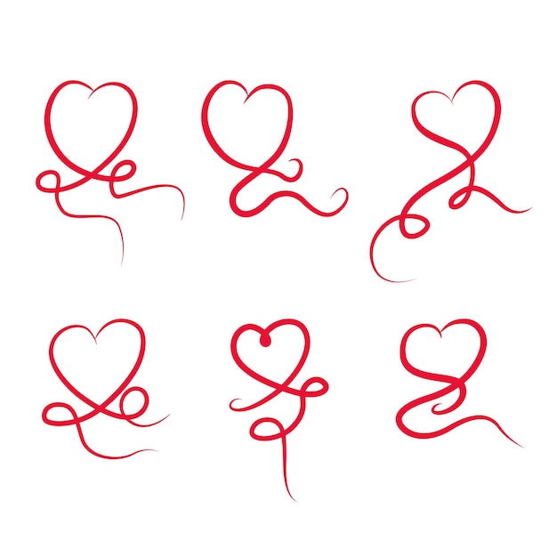 Icon Love bundle Vector Illustration