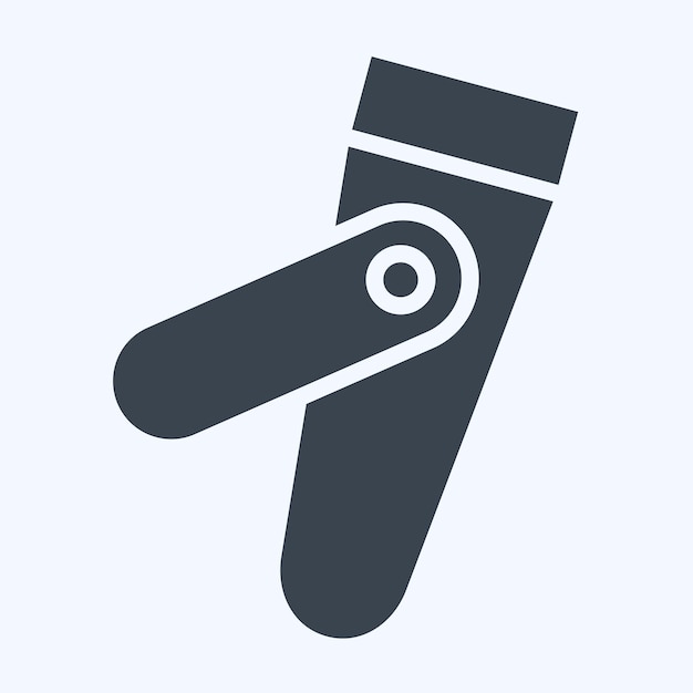 Icon Nail Clipper related to Hygiene symbol glyph style simple design illustration