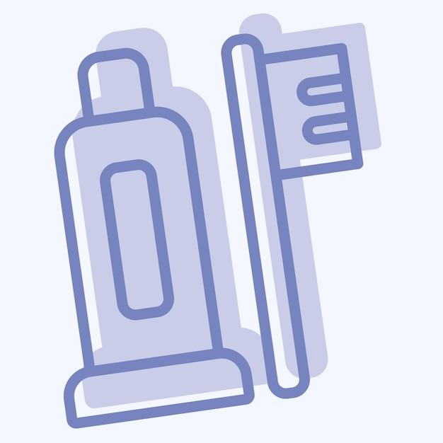 Icon Personal hygiene related to Hygiene symbol two tone style simple design illustration