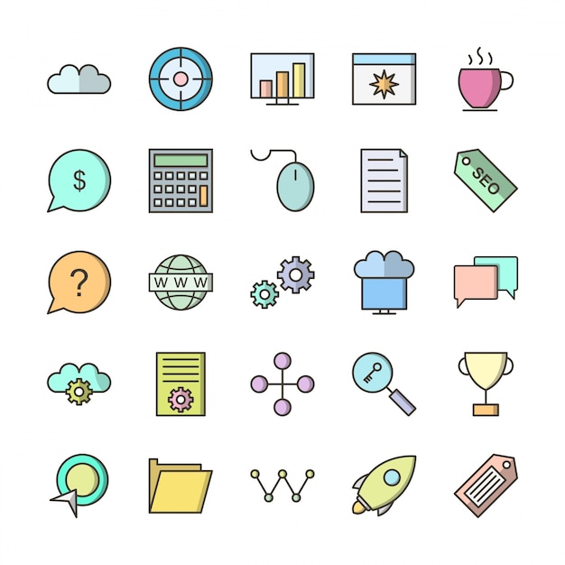 Icon Set Of Basic UI 