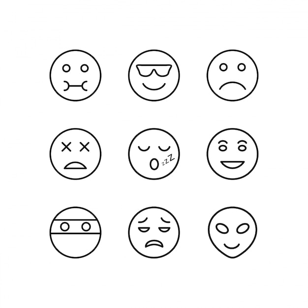 Icon Set Of emoji 