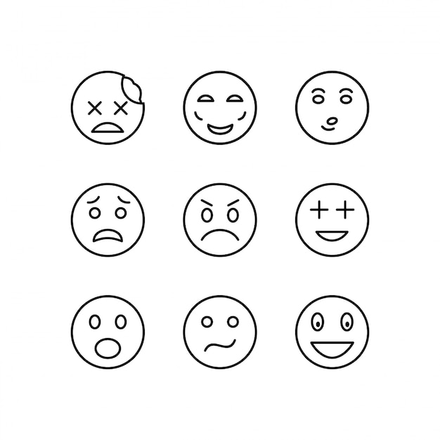 Icon Set Of emoji 