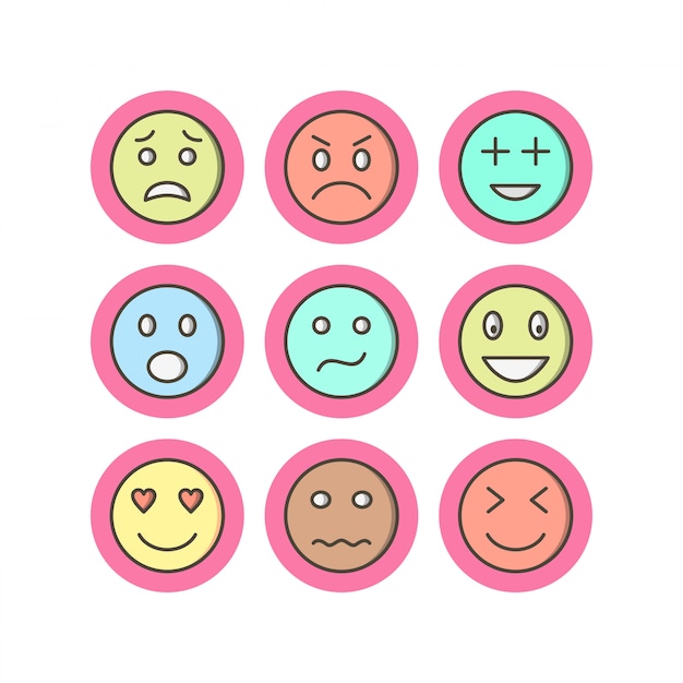 Icon Set Of emoji 