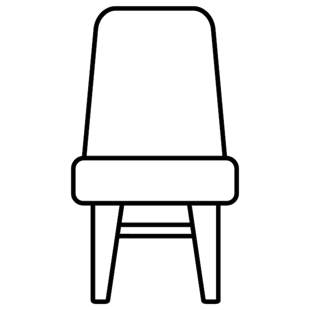 Icon of stool vector illustration of furniture