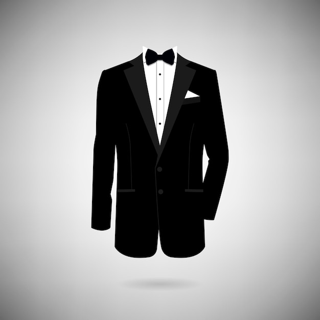 Vector icon tuxedo on a light background