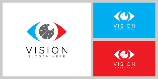 Icon vision logo vector design