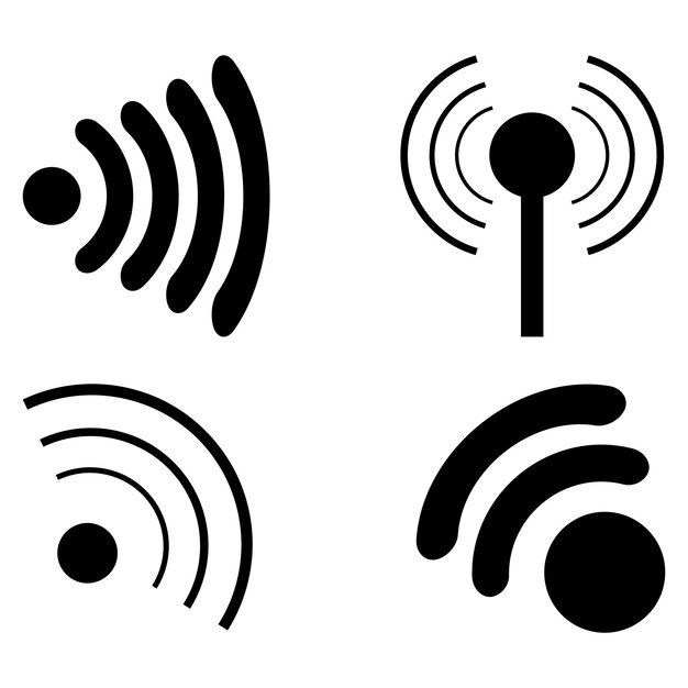 Icon on white background vector illustration wi fi