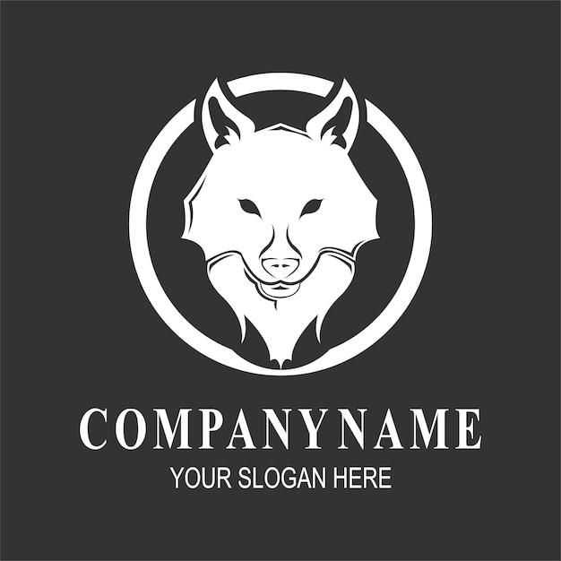 Iconic Badge Emblem Wolf Silhouette Logo