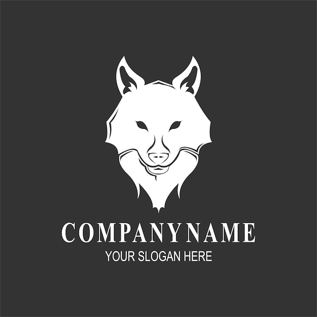 Iconic Badge Emblem Wolf Silhouette Logo