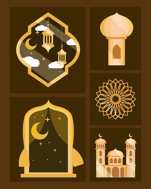 Icons eid mubarak