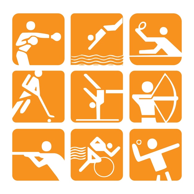 icons set sport