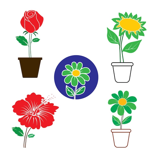 Icons of various kinds of flower