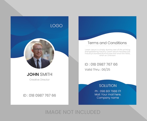 id card design template