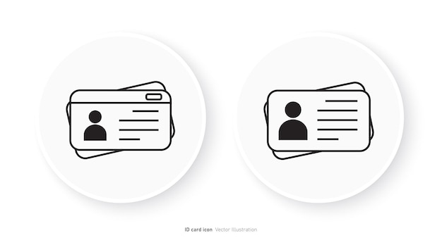 ID Card icon design vector illustration