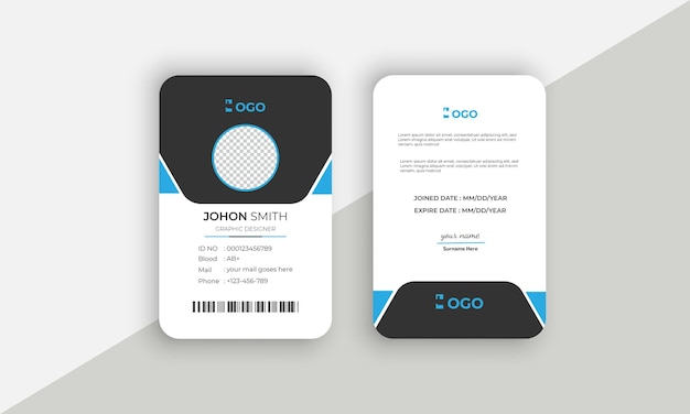 ID Card Template design Office Employee for your company